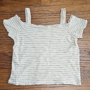 Cropped, Bare-Shoulder Top / Size S